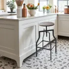 Stol me dizajn modern prej metali dhe druri, i rregullueshëm Livorno2 Viadurini