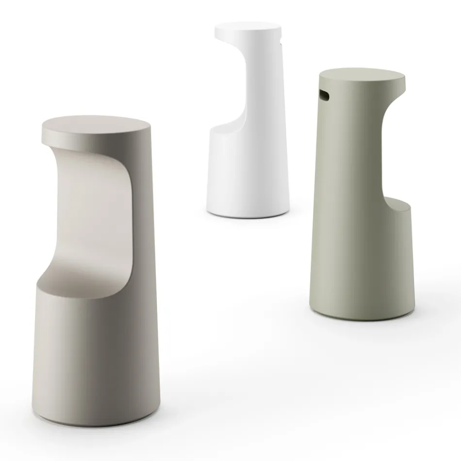 Karrige me dizajn të lartë në polietileni mat për ambiente të jashtme Prodhuar në Itali - Forlina Viadurini