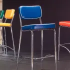 Dizenjoni një stool 50 vjeç në eko-lëkurë të grafiteve Unica Viadurini