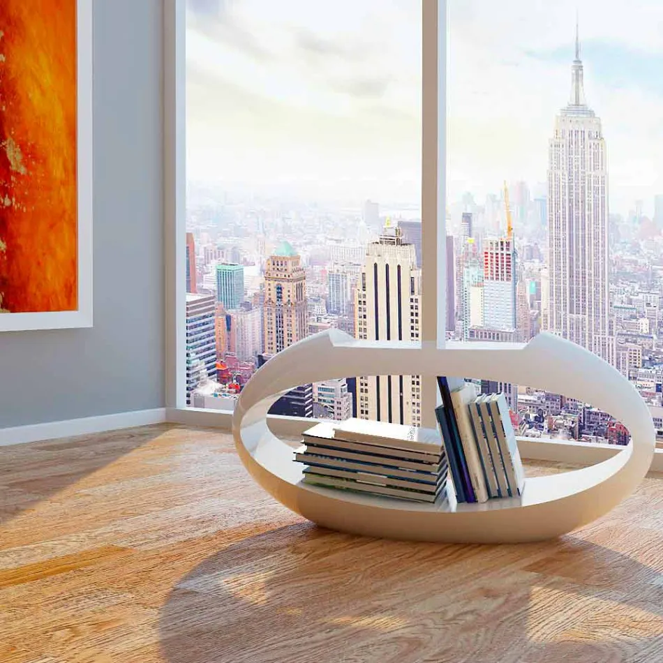 stool projektimi me bibliotekën e integruar Ellix të bërë në Itali Viadurini