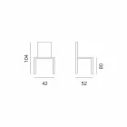 Stool i projektimit Ecoleather për kuzhinë ose dhomë ngrënie H 80 cm - Celine Viadurini