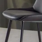 Stooli fiks H 65 cm, Struktura me 4 këmbë metalike - Ines Viadurini