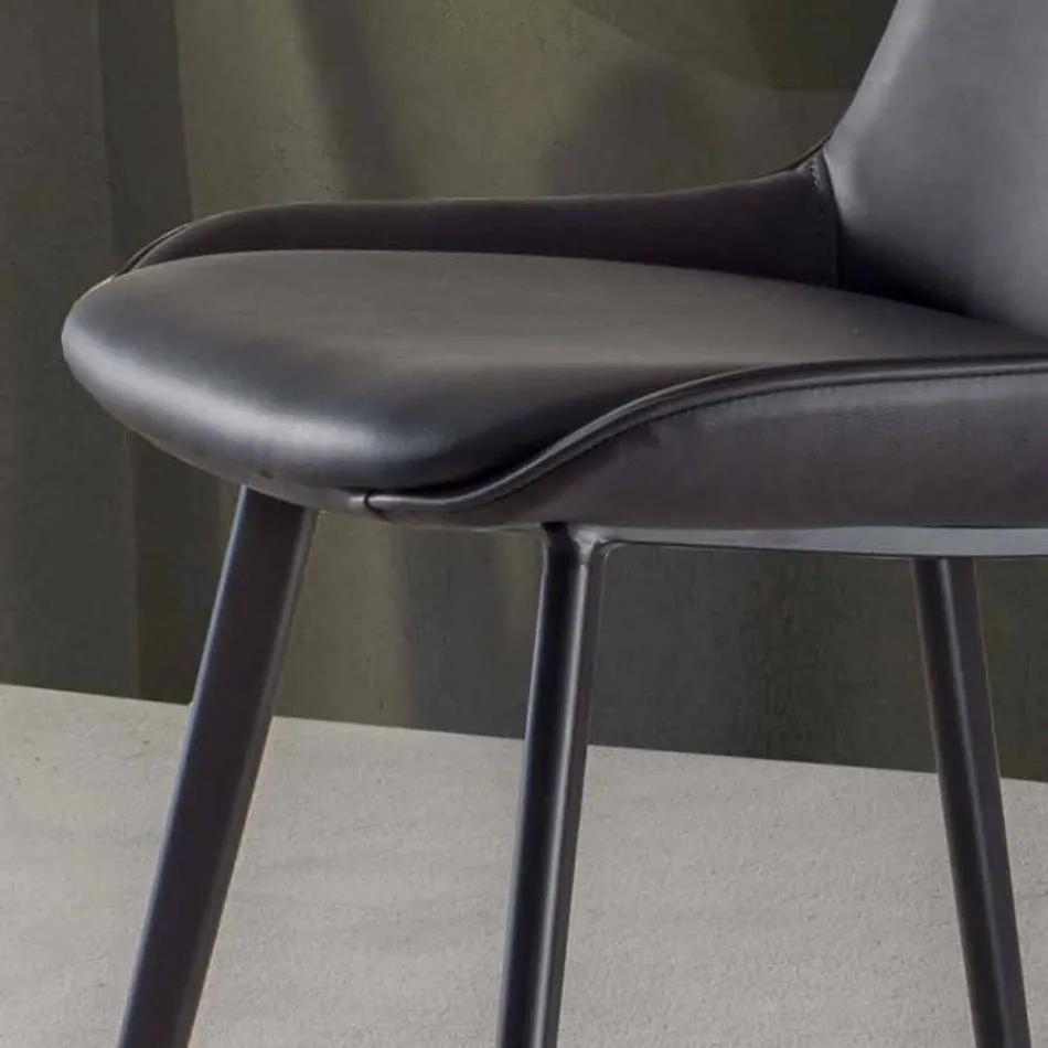 Stooli fiks H 65 cm, Struktura me 4 këmbë metalike - Ines Viadurini