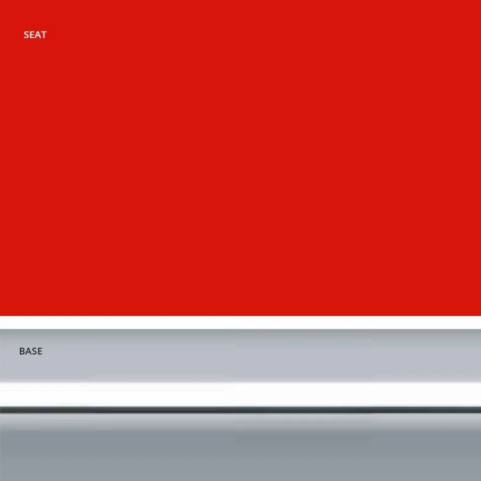 Stool fiks lëkure Faux, Dizajn modern H 65 cm - Alina Viadurini