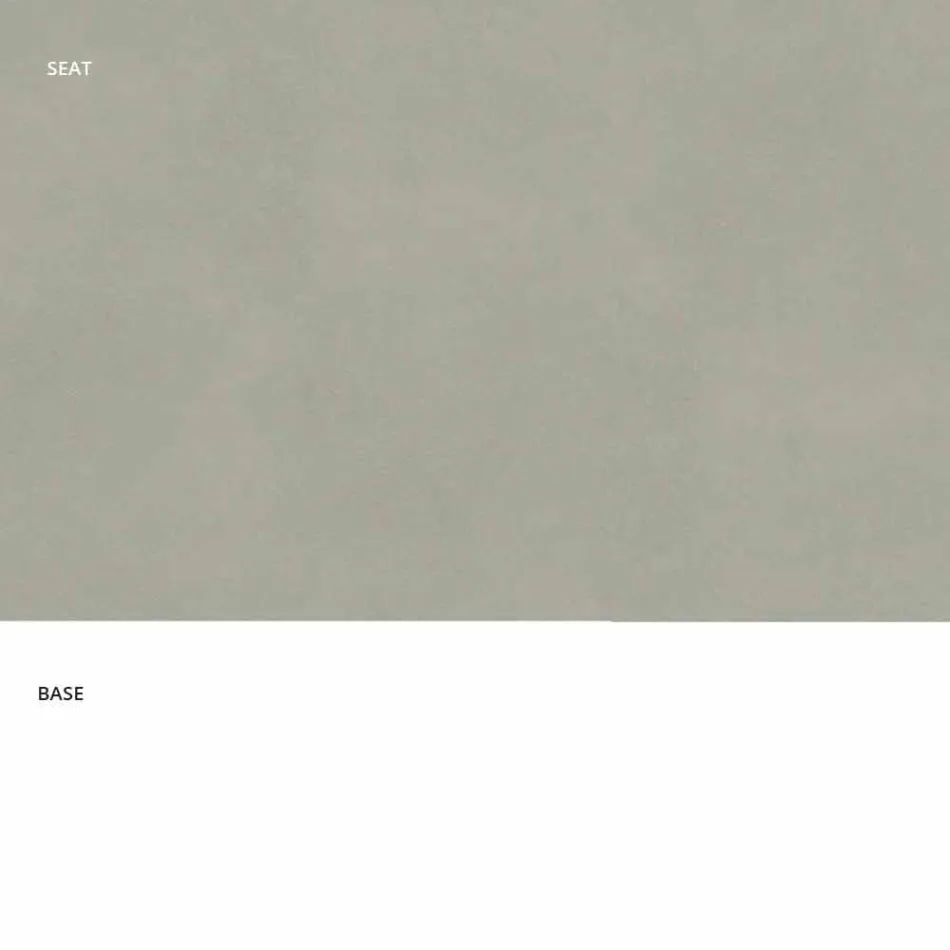 Stool fiks lëkure Faux, Dizajn modern H 65 cm - Alina Viadurini