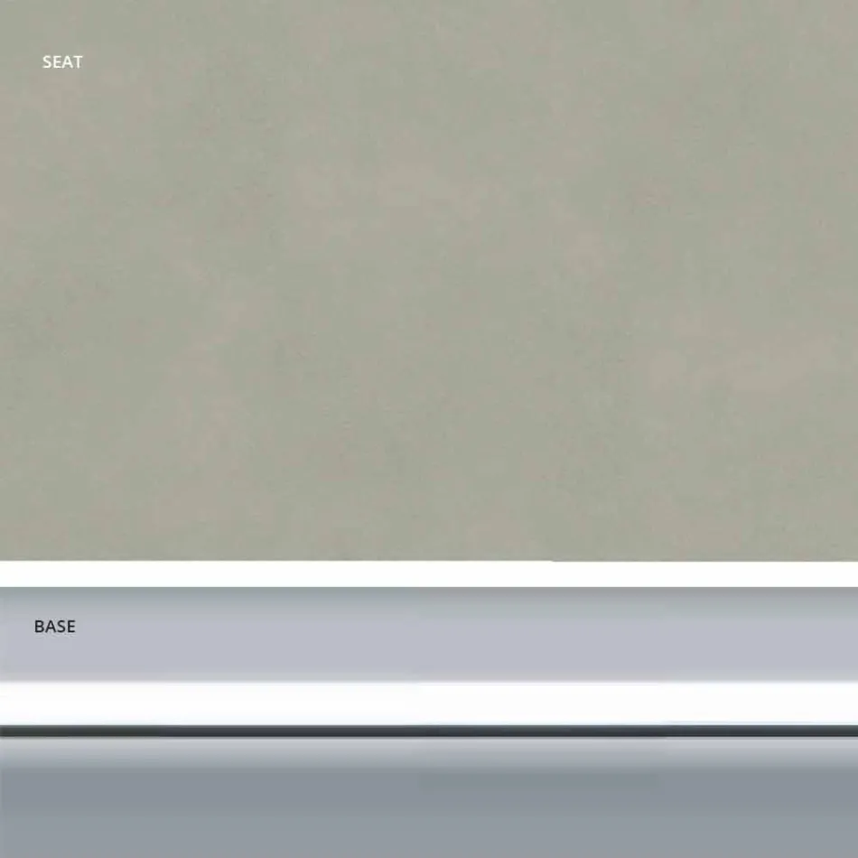 Stool fiks lëkure Faux, Dizajn modern H 65 cm - Alina Viadurini