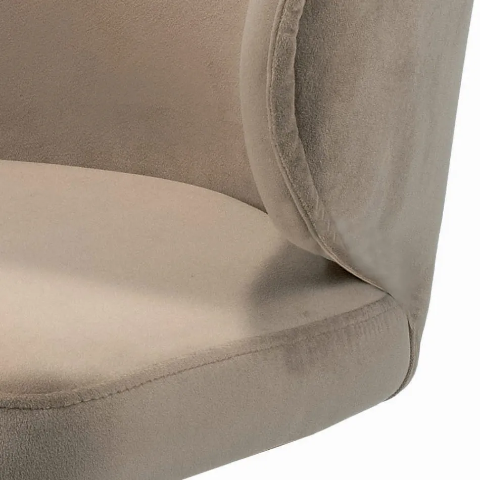 Karrocë rrotulluese me sedilje kadife dhe bazë çeliku Prodhuar në Itali - Adria Viadurini