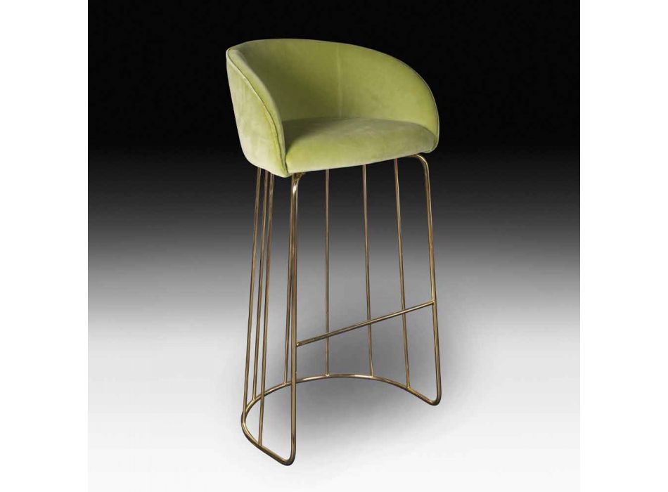 Karrige e veshur me susta dhe e veshur me strukturë metalike Prodhuar në Itali - Antwerp Viadurini