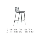 Karrige e stivueshme në natyrë në Metal Prodhuar në Itali 2 Copë - Vikas Viadurini