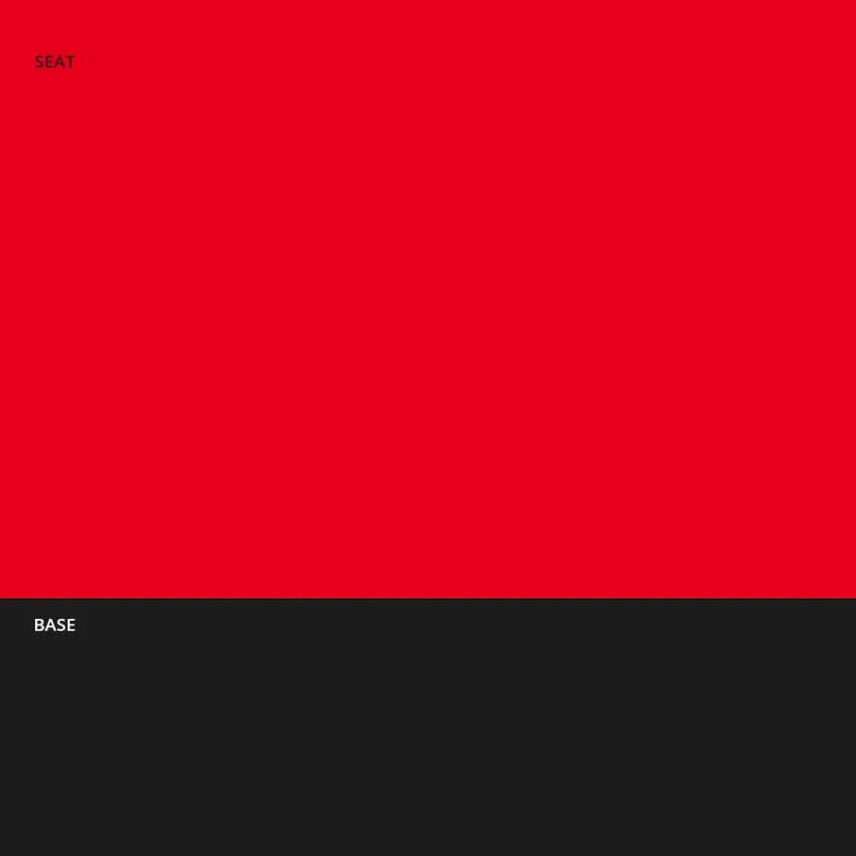 Stool i qëndrueshëm në metal dhe polipropileni i bërë në Itali, 2 copë - Charla Viadurini