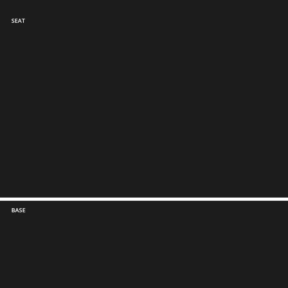 Stool i qëndrueshëm në metal dhe polipropileni i bërë në Itali, 2 copë - Charla Viadurini