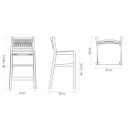 Karrige me ahu te ngurte me litar me ngjyra Prodhuar ne Itali - Nora Viadurini