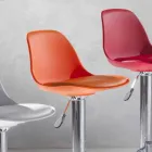 Stool në polipropileni, dizajn modern dhe i ngritshëm - rozë Viadurini