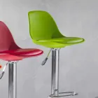 Stool në polipropileni, dizajn modern dhe i ngritshëm - rozë Viadurini