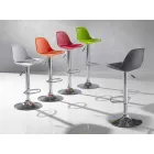 Stool në polipropileni, dizajn modern dhe i ngritshëm - rozë Viadurini