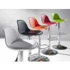 Stool në polipropileni, dizajn modern dhe i ngritshëm - rozë Viadurini