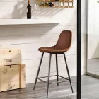 Gino artikuj prej lëkure moderne dhe stoli metalik Viadurini