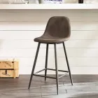 Gino artikuj prej lëkure moderne dhe stoli metalik Viadurini