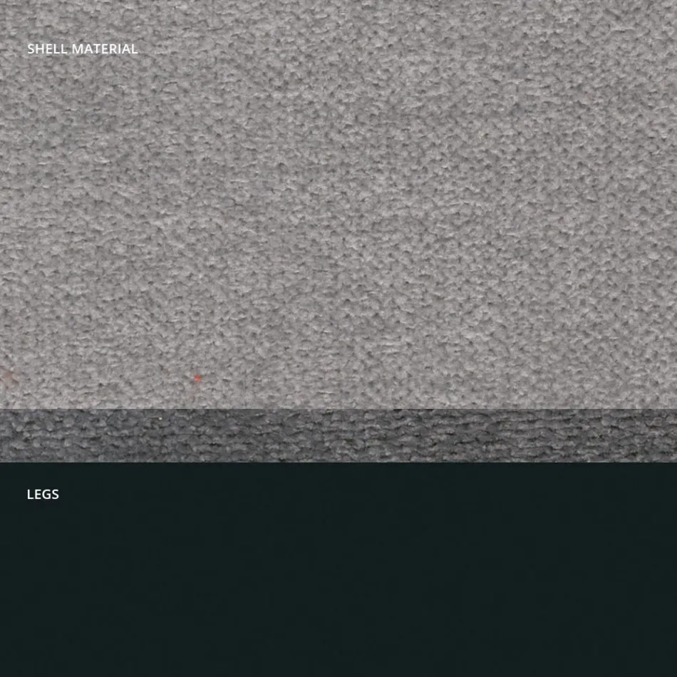 Karrige në pëlhurë dhe dizajn metalik antracit Made in Italy - Marianet Viadurini