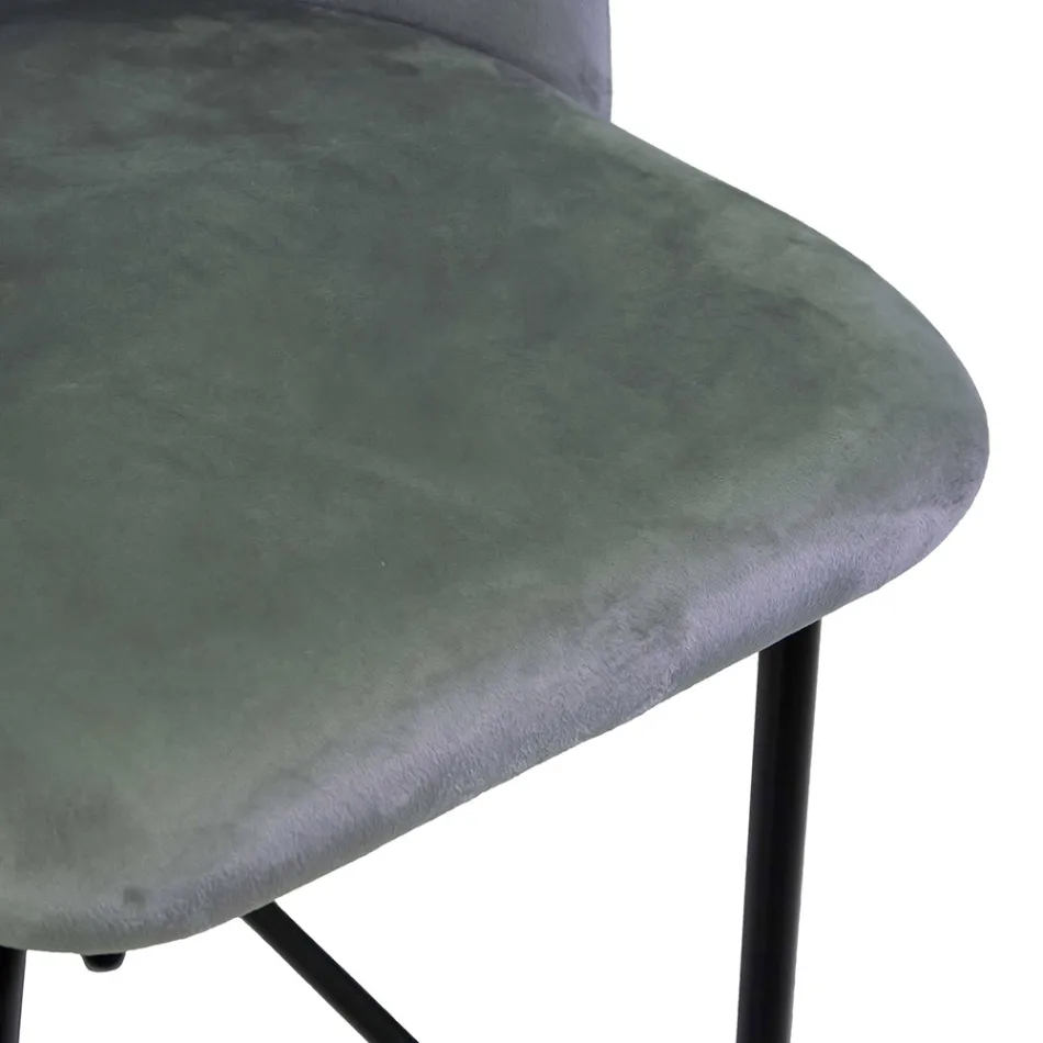 Karrocë kadifeje me kornizë metalike në dekorime të ndryshme - Penna Viadurini