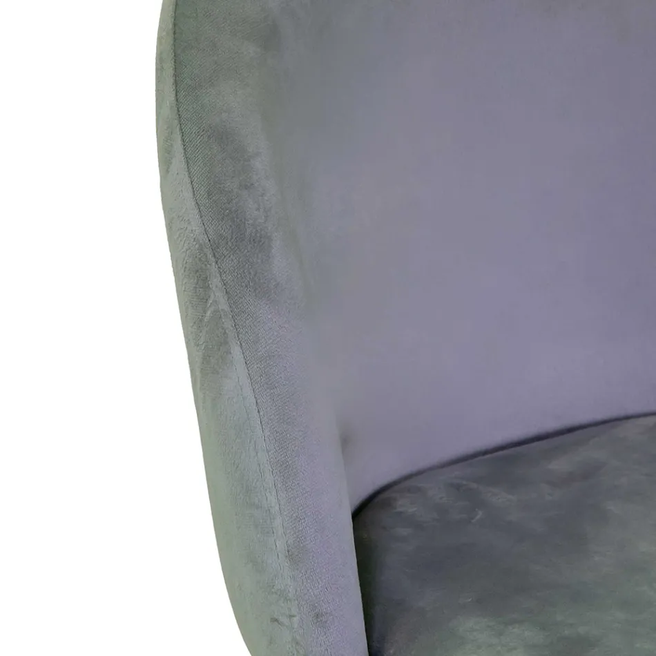 Karrocë kadifeje me kornizë metalike në dekorime të ndryshme - Penna Viadurini