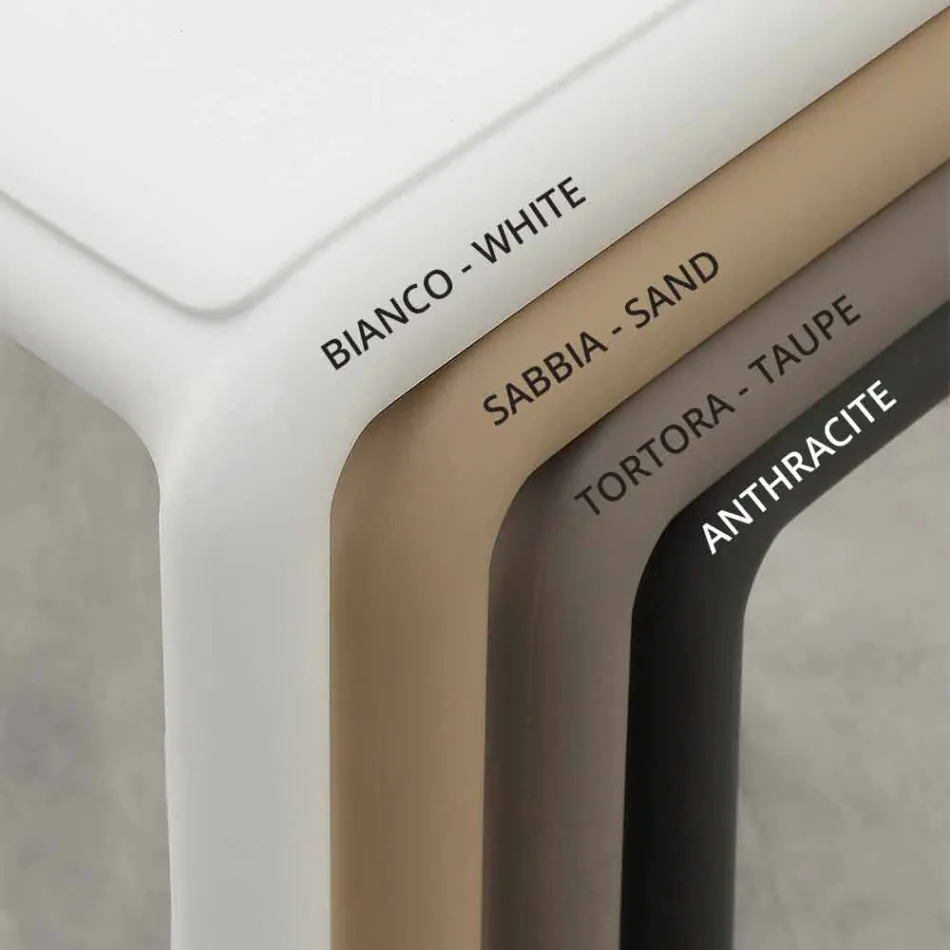 Stool me rrëshirë H65 dhe dizajn modern të tekstil me fije qelqi të bëra në Itali Grosseto Viadurini