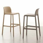 Stool me rrëshirë H65 dhe dizajn modern të tekstil me fije qelqi të bëra në Itali Grosseto Viadurini