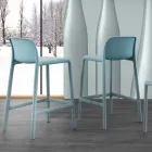 Stool me rrëshirë H65 dhe dizajn modern të tekstil me fije qelqi të bëra në Itali Grosseto Viadurini