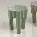 Dizenjoni tavolinë / tavolinë kafeje të ngurtë druri, L38xD38 cm, Begga Viadurini