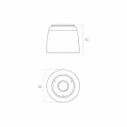 Koka e dushit të montuar në tavan në Luxolid bëri që Italia, Ruda Viadurini