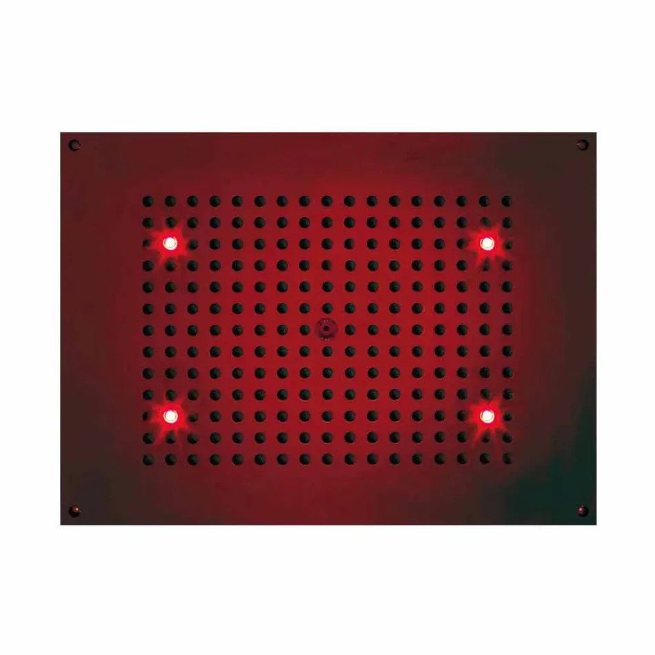 Dush drejtkëndëshe sipëror Bossini dush një avion me kromoterapi Viadurini