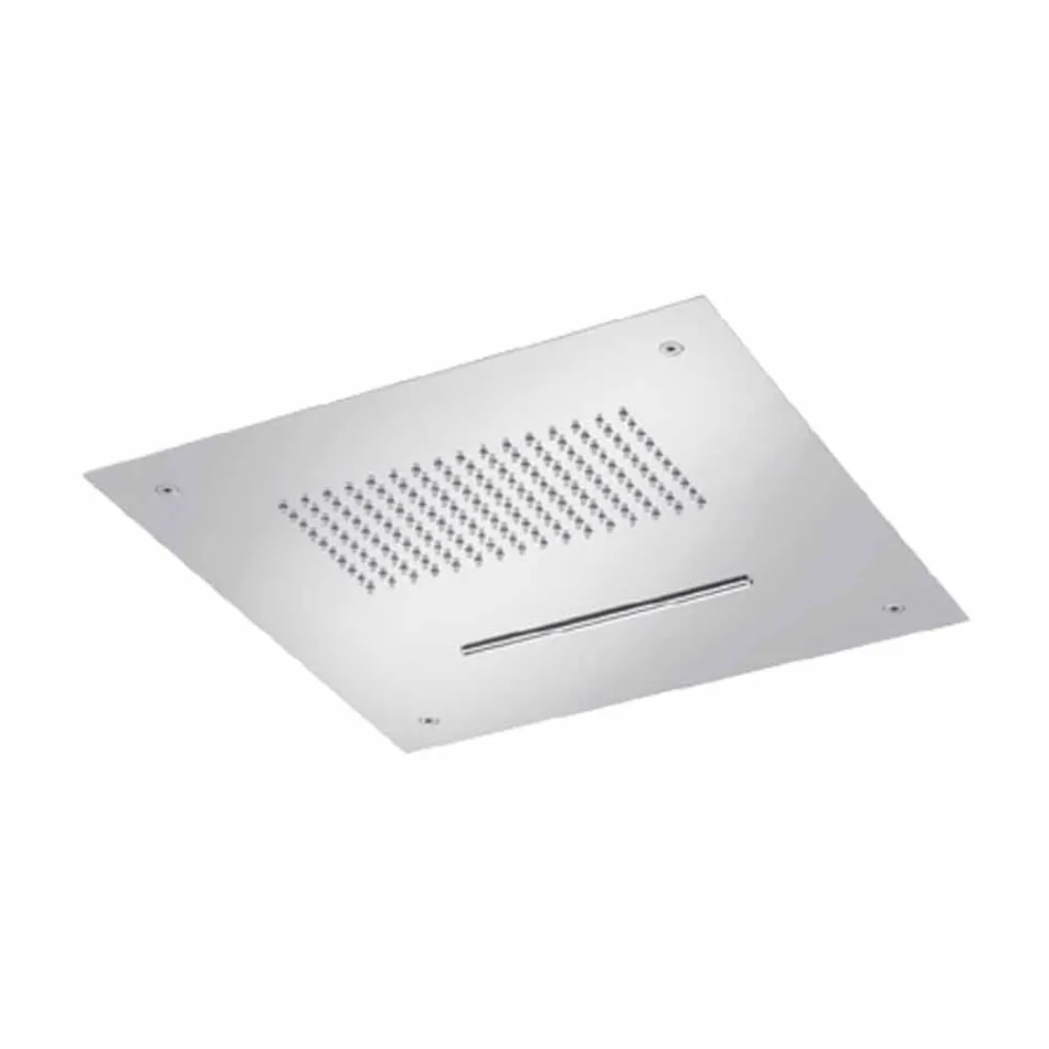 Kokë dushi me tavan çeliku me avion të dyfishtë prodhuar në Itali - Quinto Viadurini