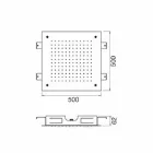 Kreu dushi për një tavan çeliku të pandryshkshëm prodhuar në Itali - Cauro Viadurini