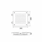 Kreu dushi për një tavan çeliku të pandryshkshëm prodhuar në Itali - Cauro Viadurini