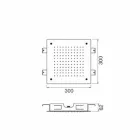 Kreu dushi për një tavan çeliku të pandryshkshëm prodhuar në Itali - Cauro Viadurini