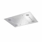 Kokë dushi çeliku me kromoterapi dhe Bluetooth prodhuar në Itali - Elbo Viadurini