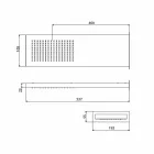 Kokë dushi çeliku me avion shiu prodhuar në Itali - Nairobi Viadurini