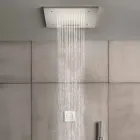 Koka dushi prej çeliku inox me kromoterapi e bërë në Itali - Zgjidhës Viadurini