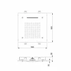 Koka dushi prej çeliku inox me kromoterapi e bërë në Itali - Zgjidhës Viadurini