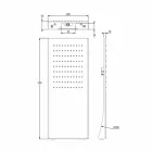 Koka dushi prej çeliku inox me avion shiu prodhuar në Itali - Fiordo Viadurini