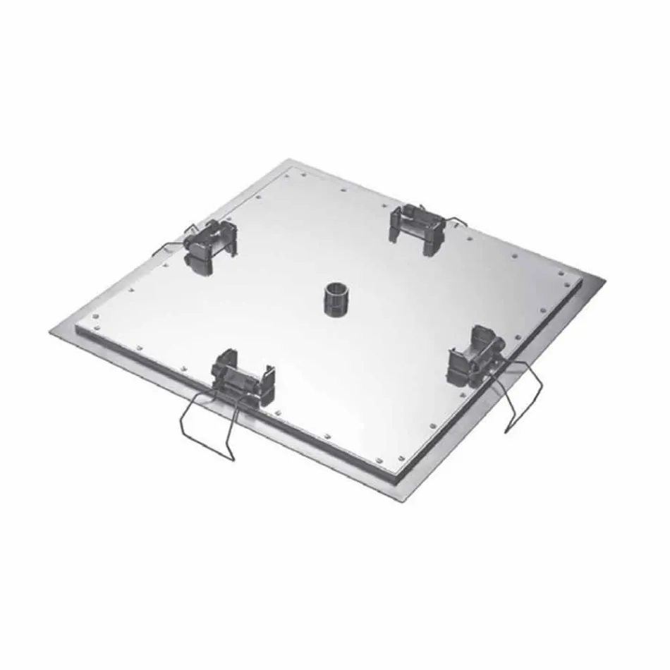 Kreu dushi me tavan katror në çelik i prodhuar në Itali - Amidoni Viadurini