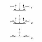 Kreu dushi me tavan katror në çelik i prodhuar në Itali - Amidoni Viadurini
