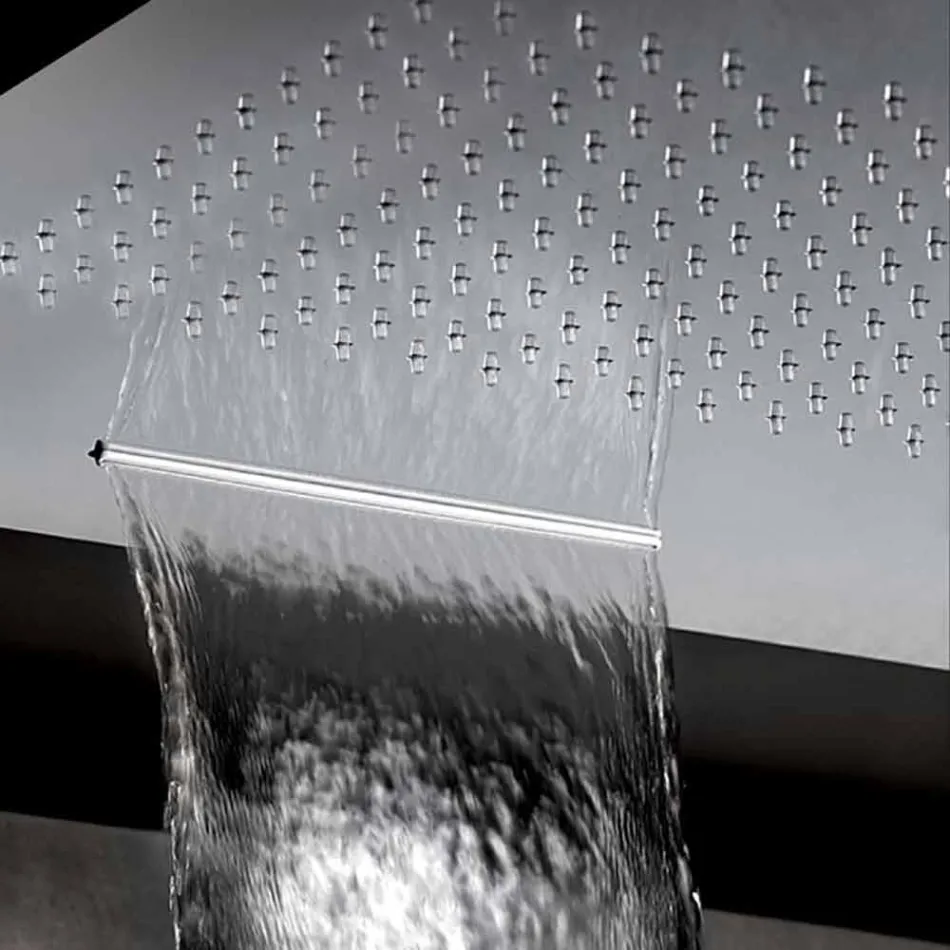 Kreu dushi katror prej çeliku të pandryshkshëm me avion të dyfishtë prodhuar në Itali - Nello Viadurini