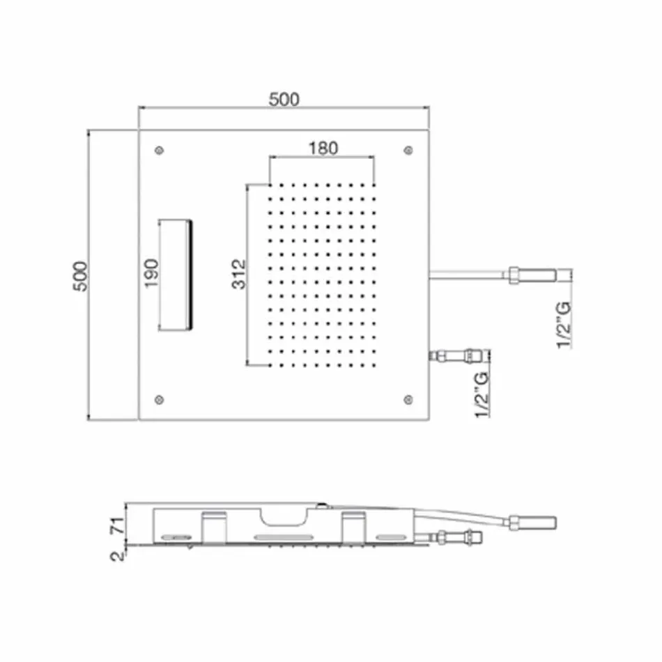 Kreu dushi katror prej çeliku të pandryshkshëm me avion të dyfishtë prodhuar në Itali - Nello Viadurini