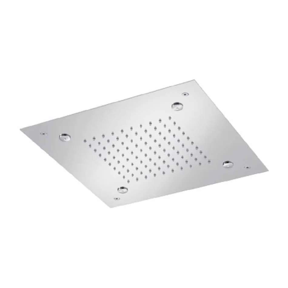 Kreu dushi me çelik inox katror me nebulizues të prodhuar në Itali - Selmo Viadurini