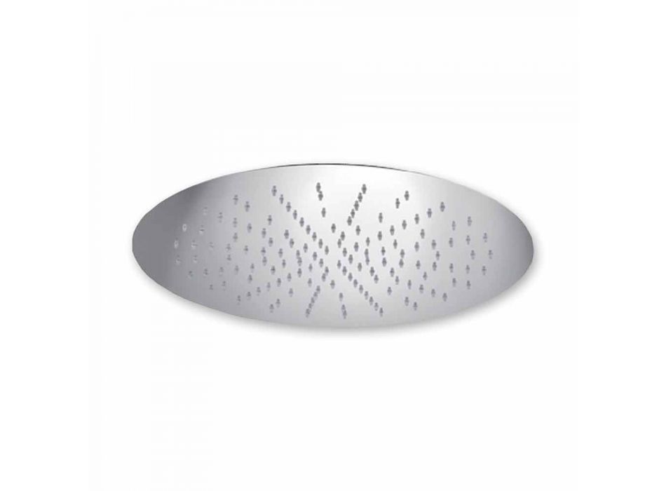 Kreu dushi i rrumbullakët në çelik modern i prodhuar në Itali - Damian Viadurini