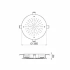 Kreu dushi i rrumbullakët i vetëm në çelik inox i prodhuar në Itali - Squfur Viadurini