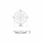 Kreu dushi i rrumbullakët i vetëm në çelik inox i prodhuar në Itali - Squfur Viadurini