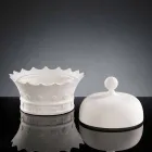 Ornament qeramik i punuar me dorë në formën e një kurore të bërë në Itali - Kingo Viadurini