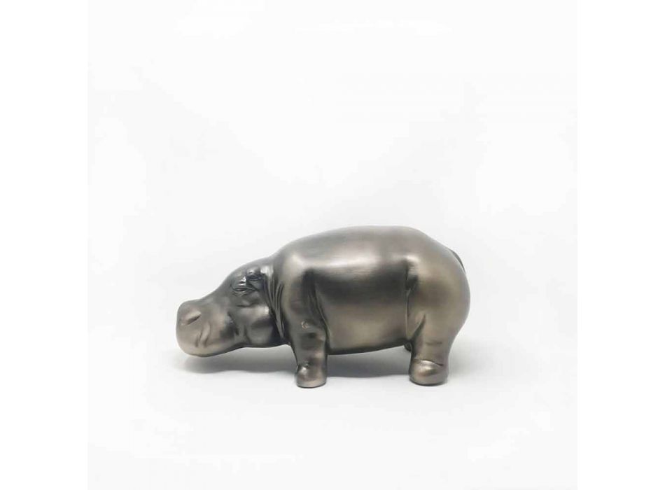 Ornamentet qeramike në formë hipopotami, prodhuar në Itali - Savage Viadurini